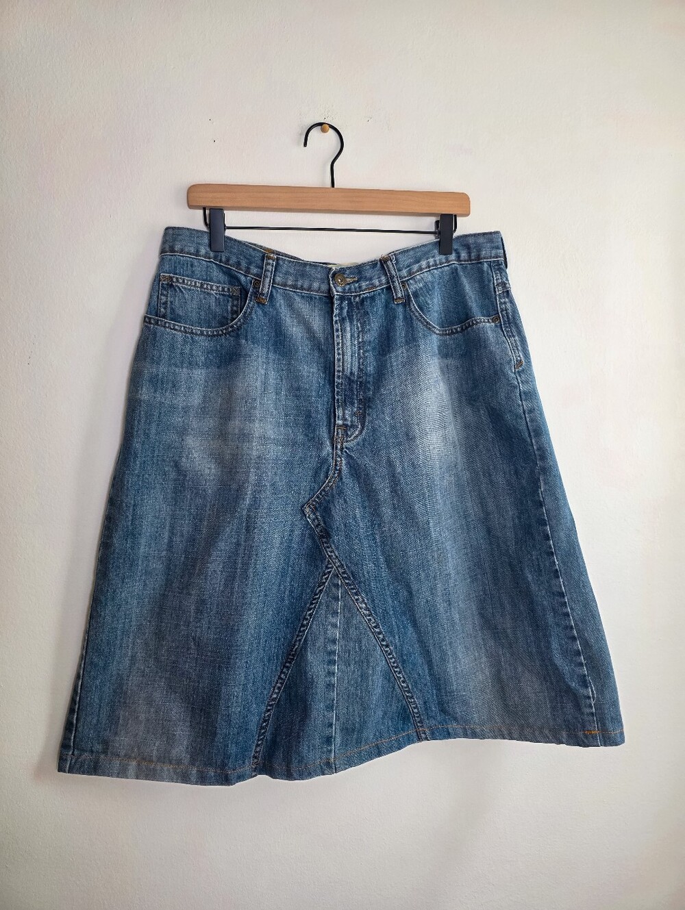 Vintage Y2K Wrangler Relaxed Straight Denim Skirt